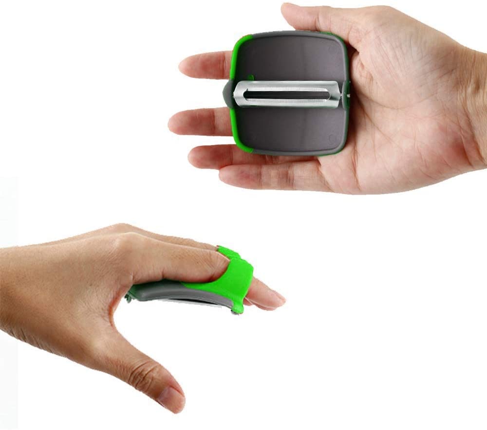 Hand Vegetable Peeler Palm Peeler Rubber Finger Grips Comfortable (Set Of 2)