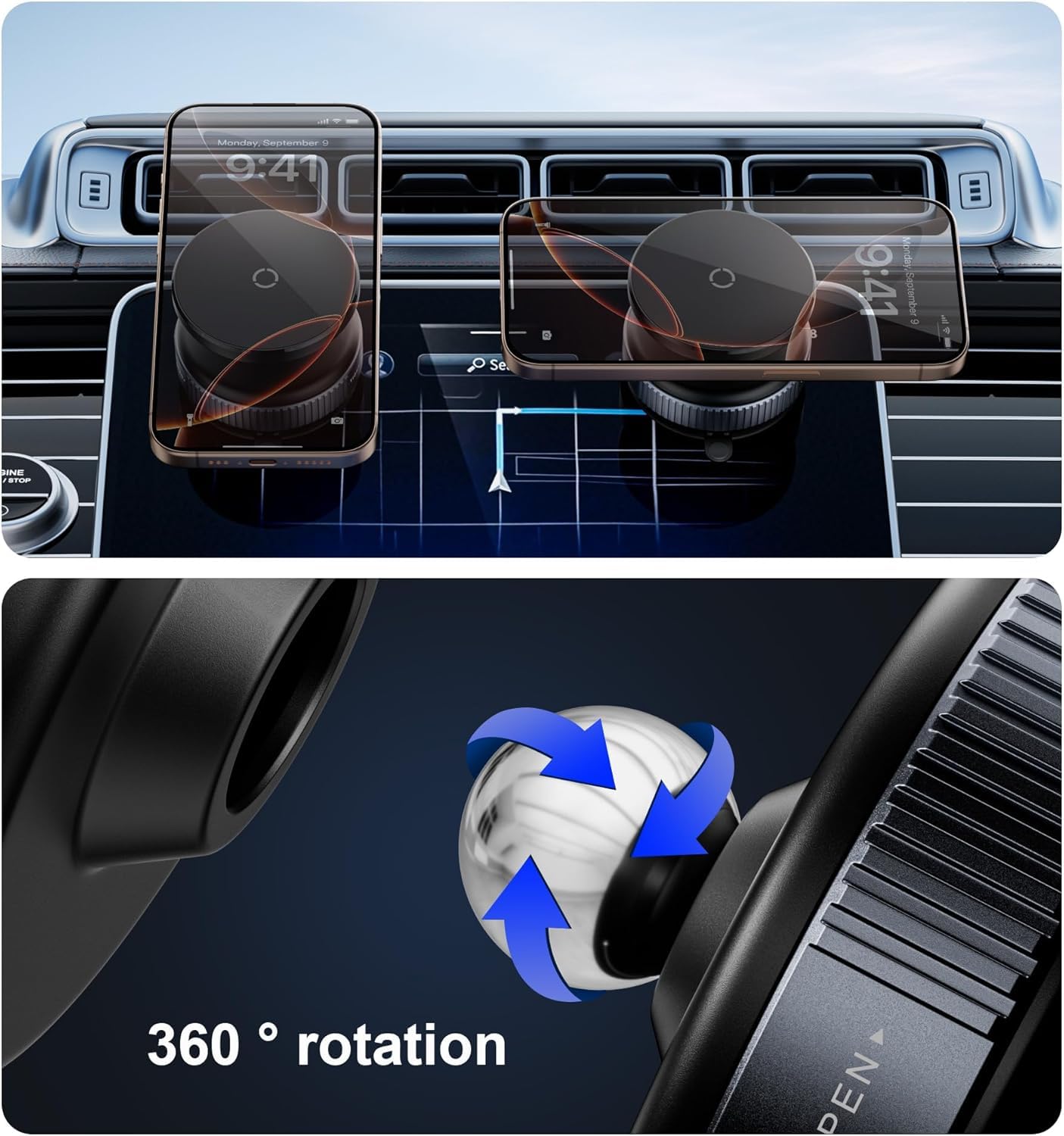 Magnetic Vacuum Suction Phone Holder