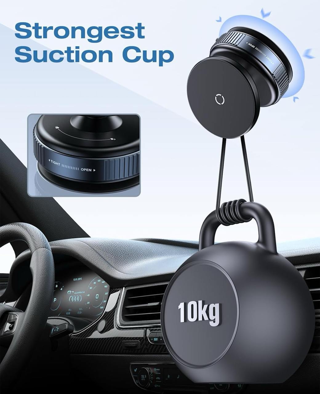 Magnetic Vacuum Suction Phone Holder
