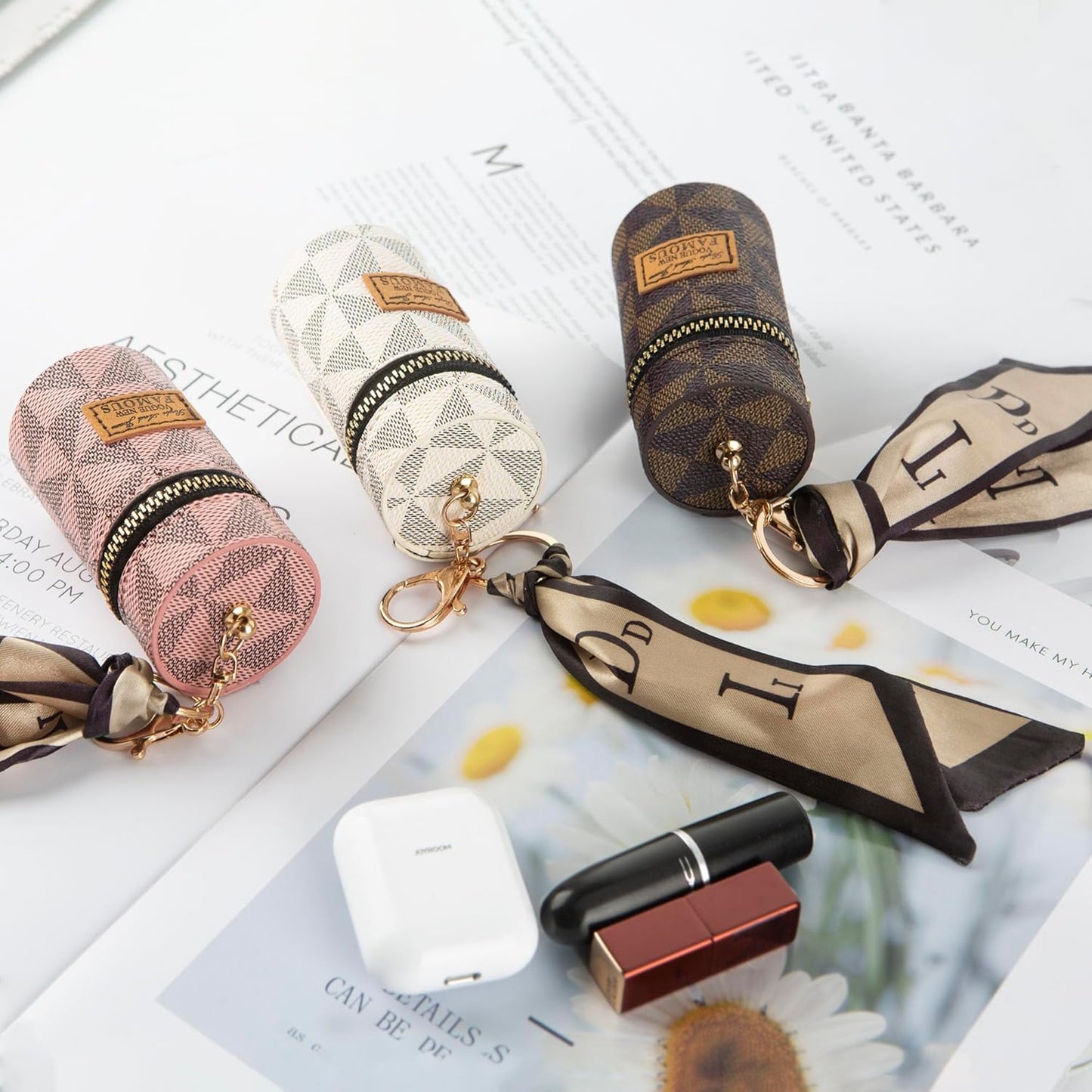 Luxury Leather Lipstick Organizer