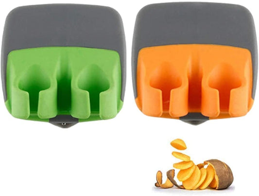 Hand Vegetable Peeler Palm Peeler Rubber Finger Grips Comfortable (Set Of 2)