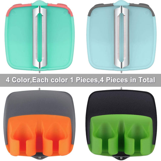 Hand Vegetable Peeler Palm Peeler Rubber Finger Grips Comfortable (Set Of 2)
